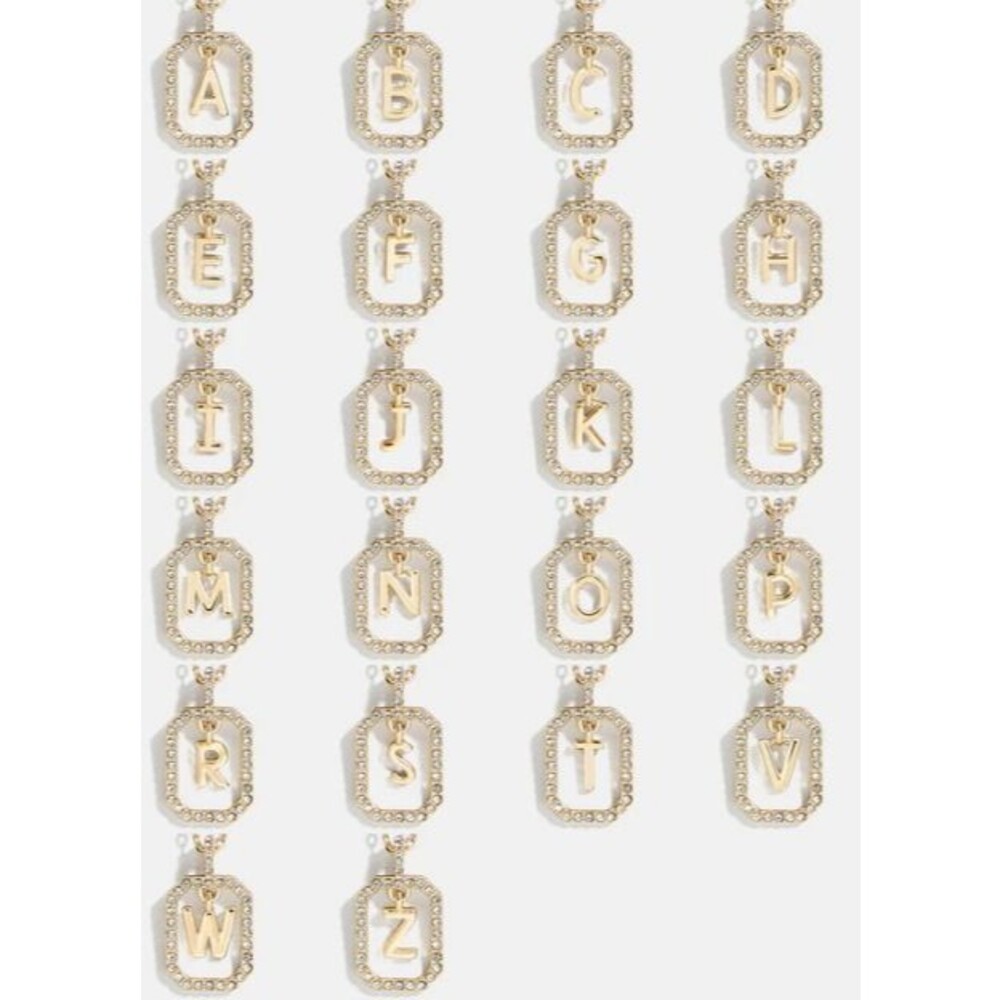 Baublebar NWOT Alicia "A" Initial Necklace Gold Plated - Picture 4 of 4